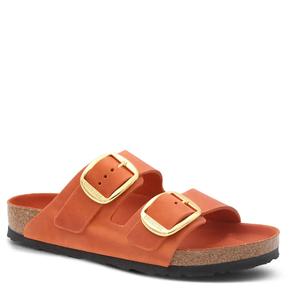 ARIZONA BIG BUCKLE BURNT ORANGE REGULAR LEATHER SLIDE