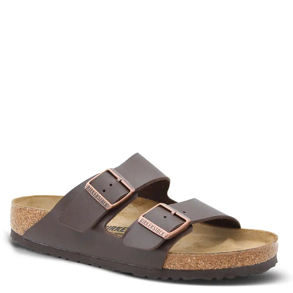 ARIZONA DARK BROWN BIRKO FLOR SLIDE