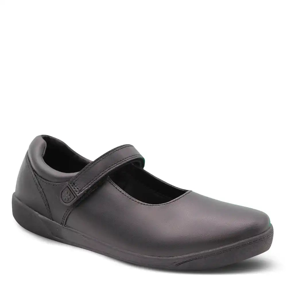 BERRY VELCRO GIRLS SCHOOL SHOE