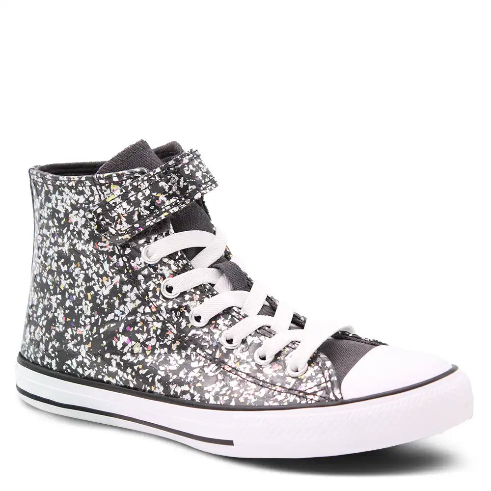 CHUCK TAYLOR SHINE FETTI KIDS HI SNEAKER