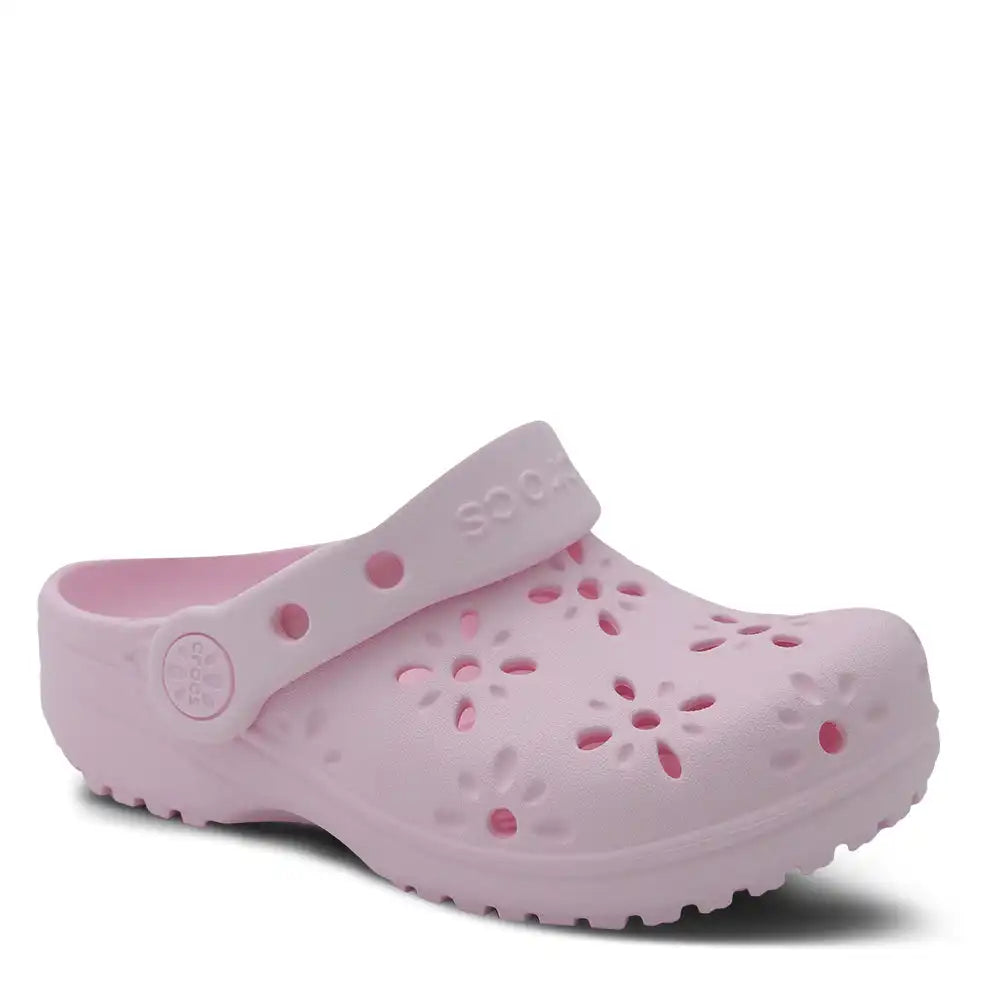 CLASSIC FLORAL CUT OUT KIDS CLOG