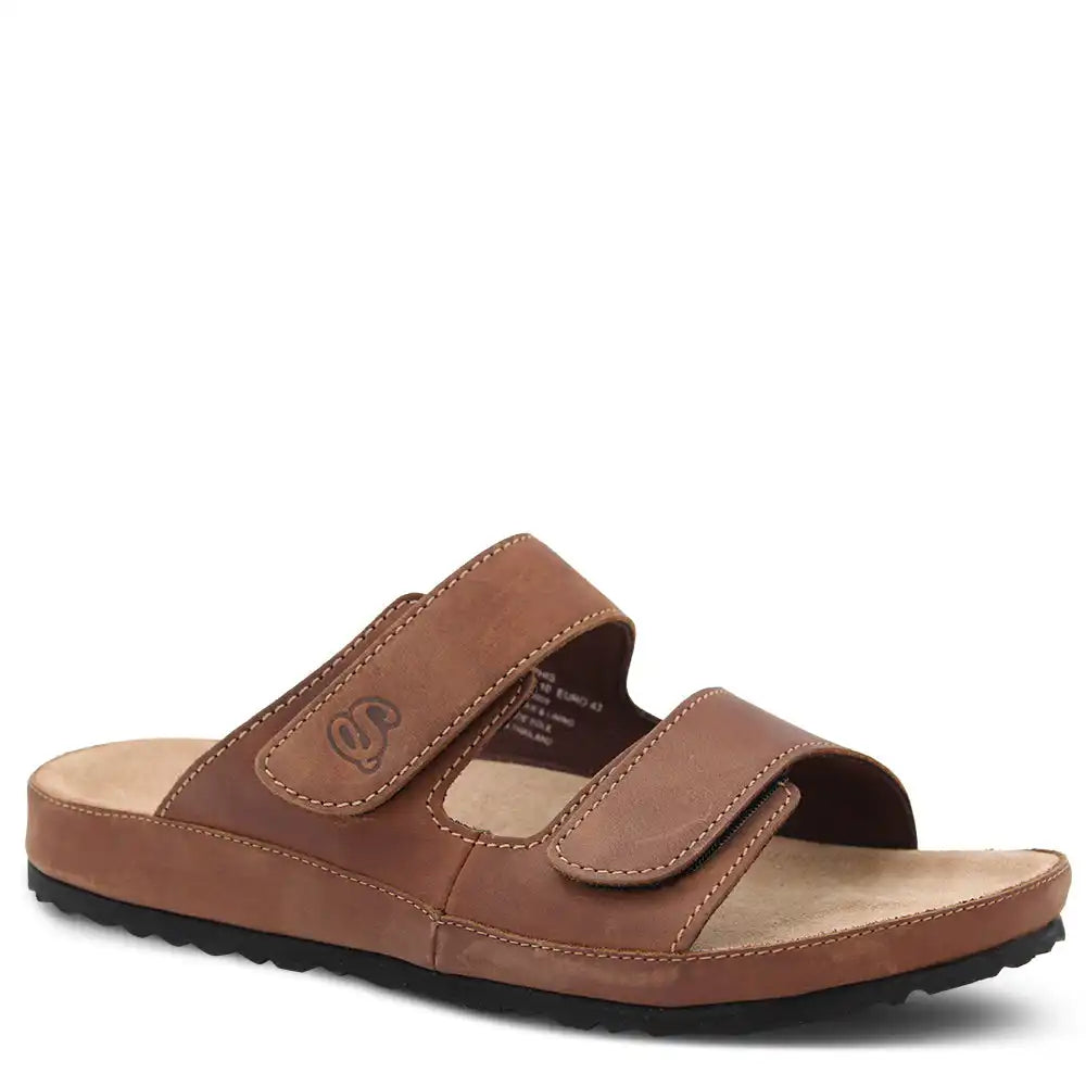 MEMPHIS MENS LEATHER VELCRO SCUFF