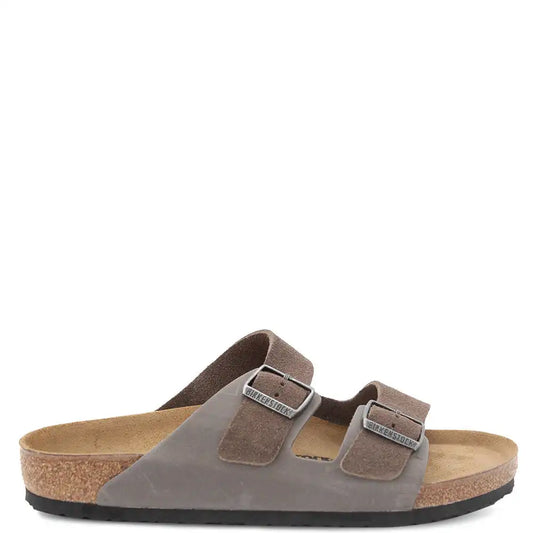 ARIZONA CONCRETE SUEDE LEATHER SLIDE REGULAR FIT