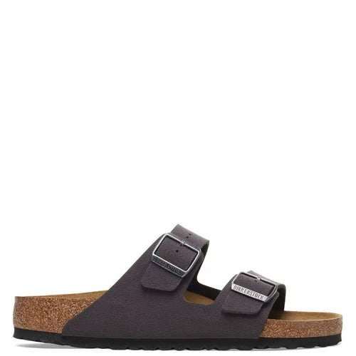 ARIZONA VELVET GREY BIRKO FLOR UNISEX SLIDE