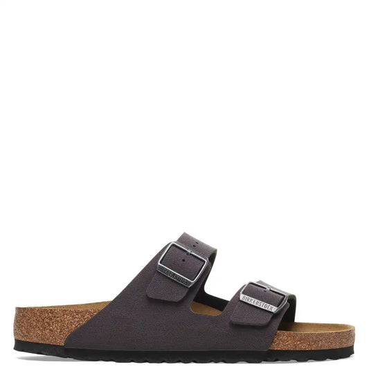 ARIZONA VELVET GREY BIRKO FLOR UNISEX SLIDE
