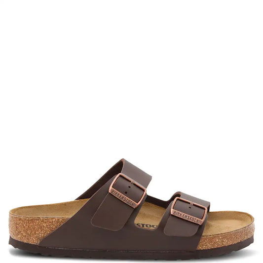 ARIZONA DARK BROWN BIRKO FLOR SLIDE