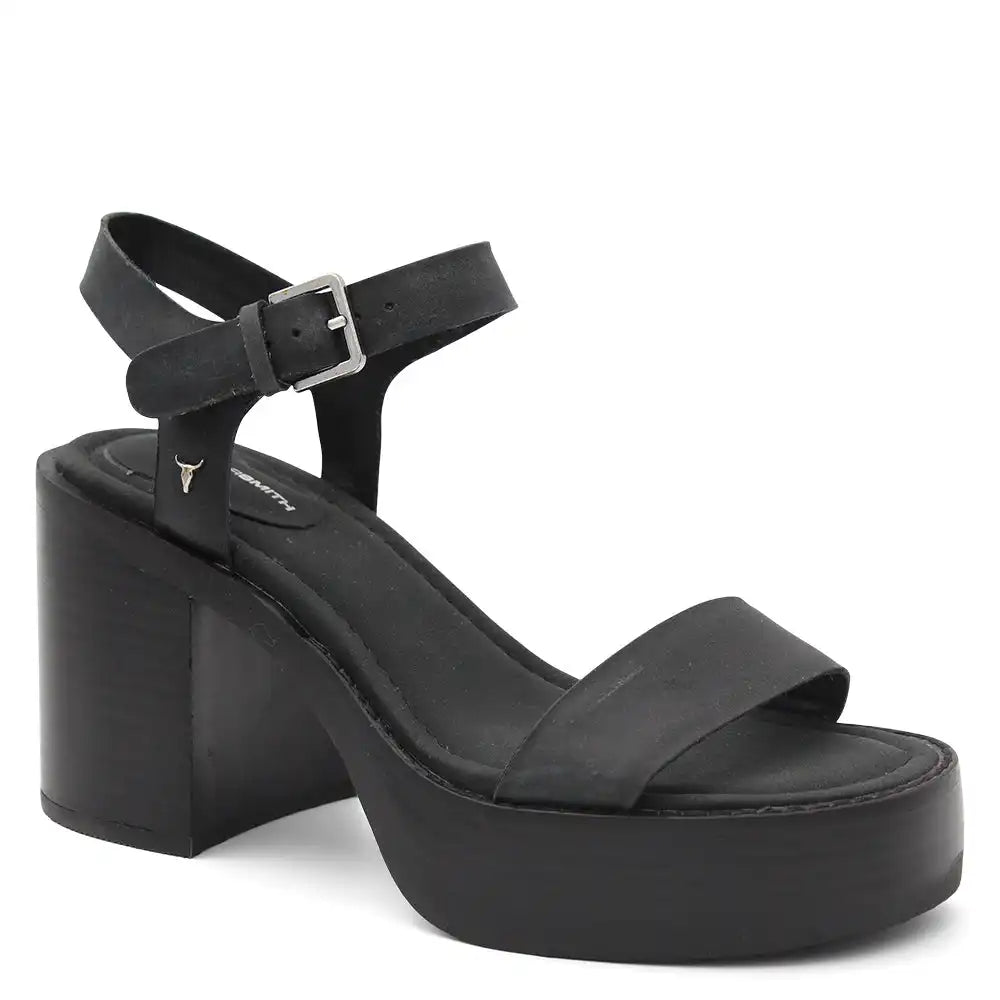 BISOUS WOMENS PLATFORM HEEL SANDAL