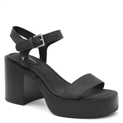 BISOUS WOMENS PLATFORM HEEL SANDAL