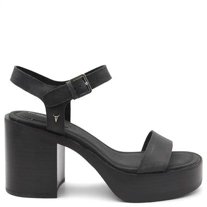 BISOUS WOMENS PLATFORM HEEL SANDAL