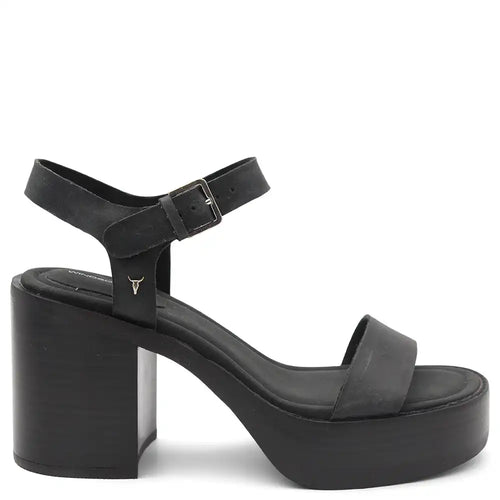 BISOUS WOMENS PLATFORM HEEL SANDAL