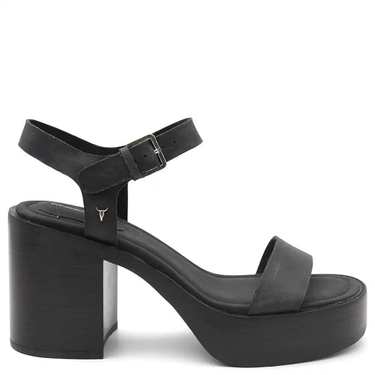 BISOUS WOMENS PLATFORM HEEL SANDAL