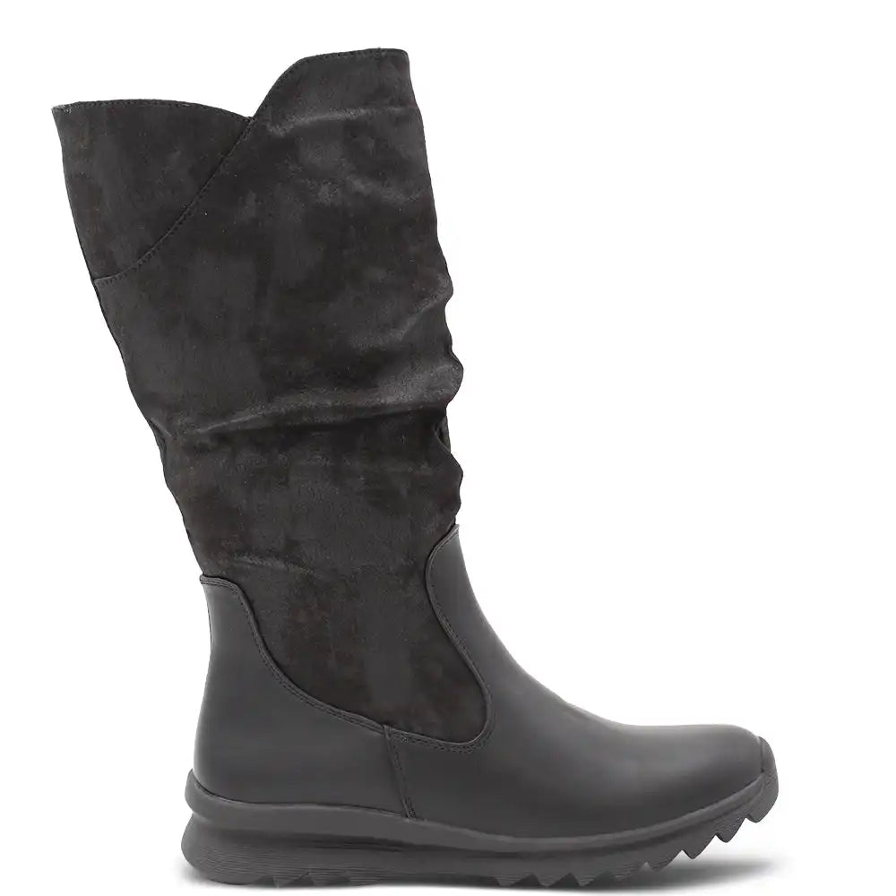 SOCCA WOMENS FLAT BOOTS