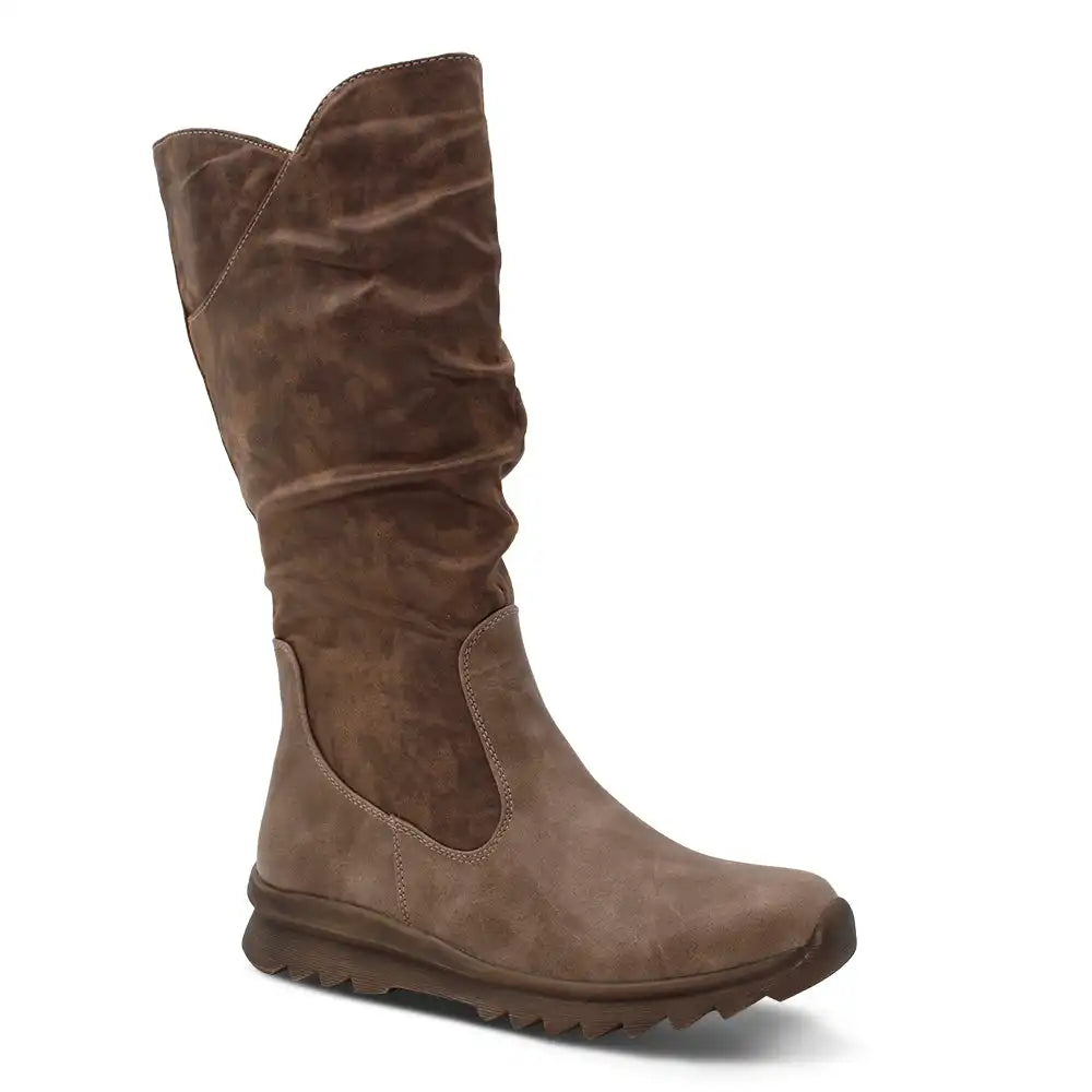SOCCA WOMENS FLAT BOOTS