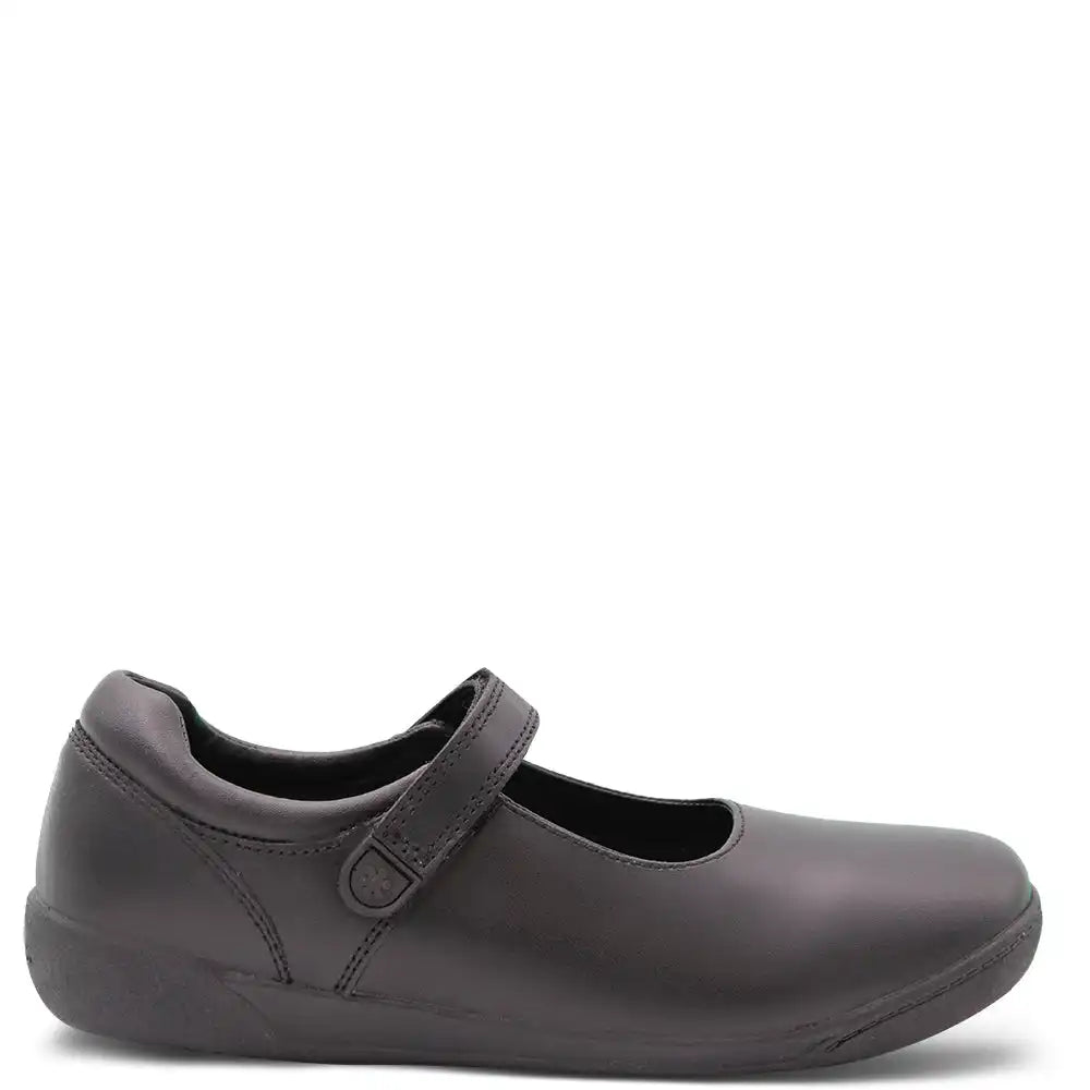 BERRY VELCRO GIRLS SCHOOL SHOE