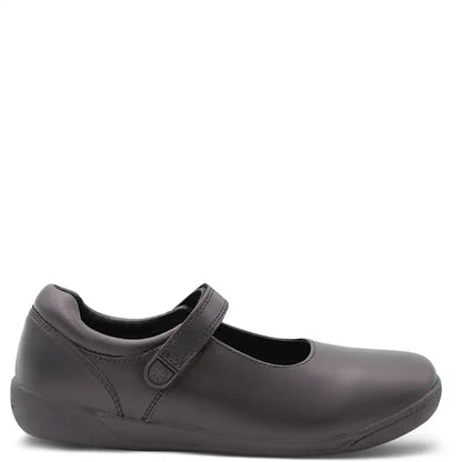 BERRY VELCRO GIRLS SCHOOL SHOE
