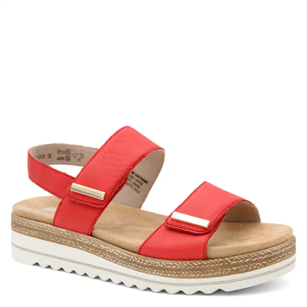 D0Q59 WOMENS WEDGE SANDAL