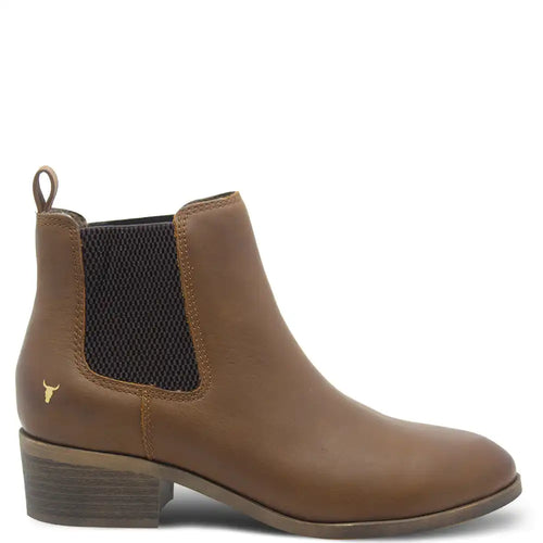 RAVEE TAN WOMENS HEEL BOOT