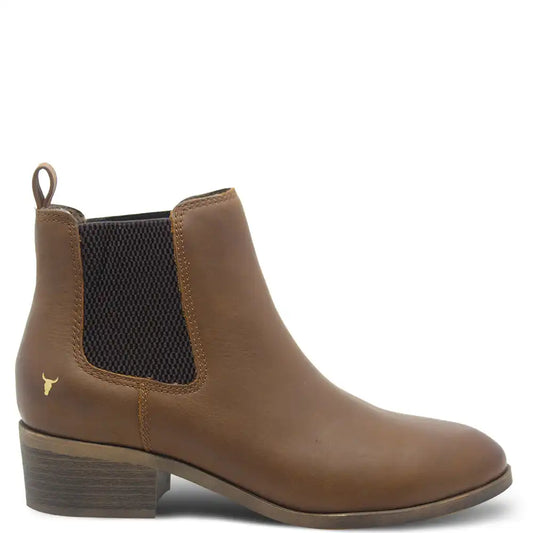 RAVEE TAN WOMENS HEEL BOOT