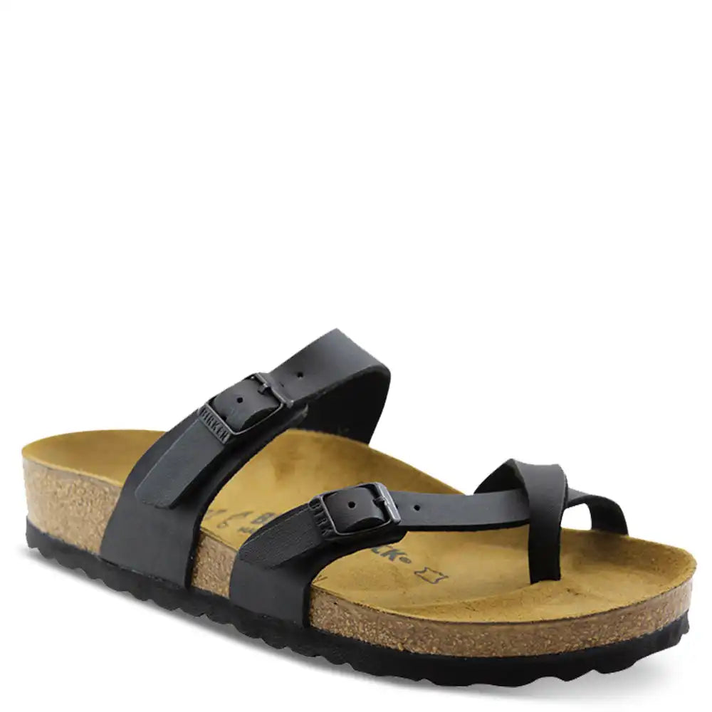 MAYARI BLACK REGULAR FIT WOMENS THONGS