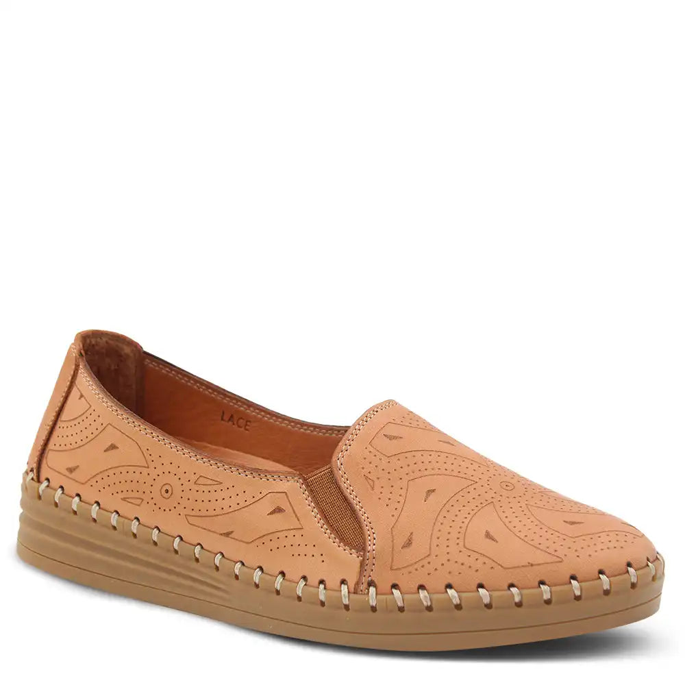 LACE WOMENS FLAT COURT
