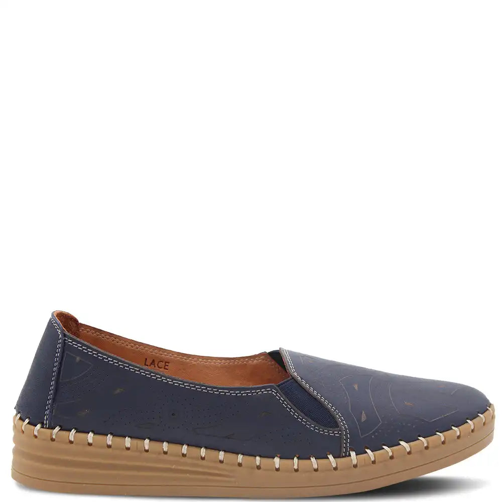 LACE WOMENS FLAT COURT