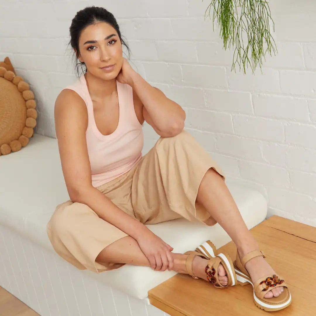 LEIGH WOMENS HEEL SANDALS
