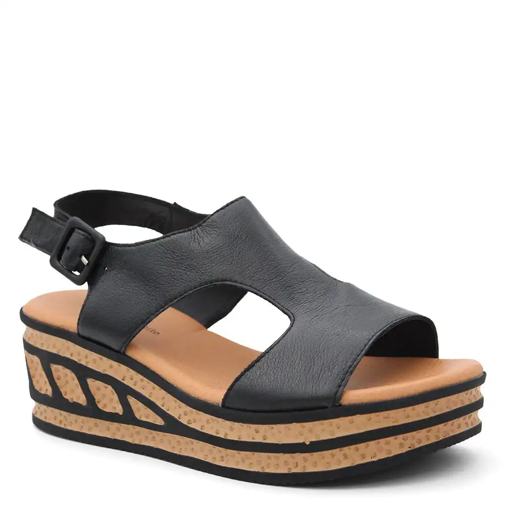 QELEIGH WOMENS WEDGE SANDAL