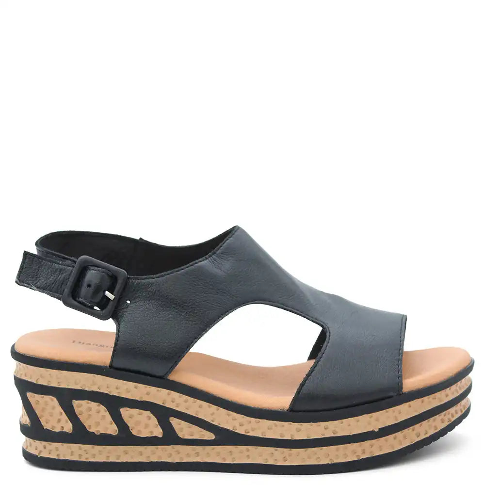 QELEIGH WOMENS WEDGE SANDAL