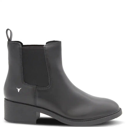 REWRITE BLACK WOMENS HEEL BOOT
