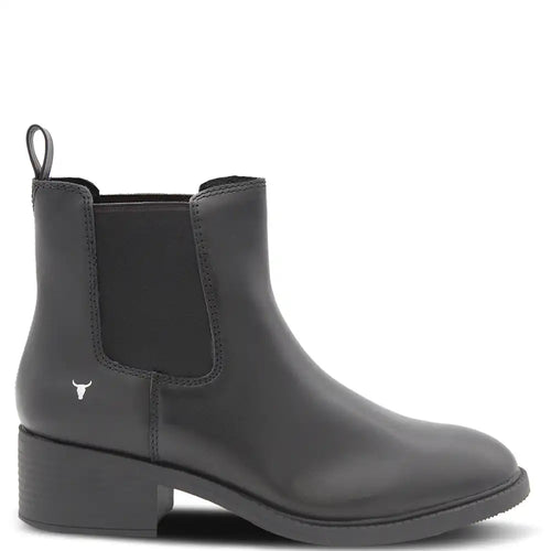 REWRITE BLACK WOMENS HEEL BOOT