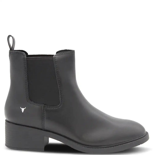 REWRITE BLACK WOMENS HEEL BOOT