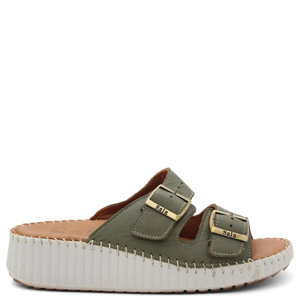 SOLENA WOMENS WEDGE SLIDE