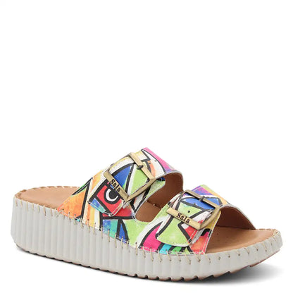 SOLENA INTEREST WOMENS WEDGE SLIDE