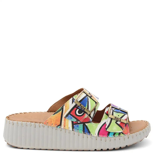 SOLENA INTEREST WOMENS WEDGE SLIDE