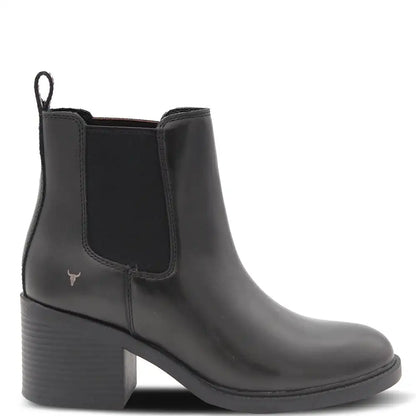 VERSION BLACK WOMENS HEEL BOOT