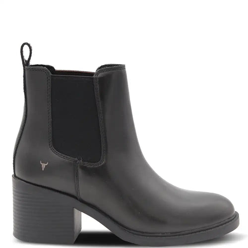 VERSION BLACK WOMENS HEEL BOOT