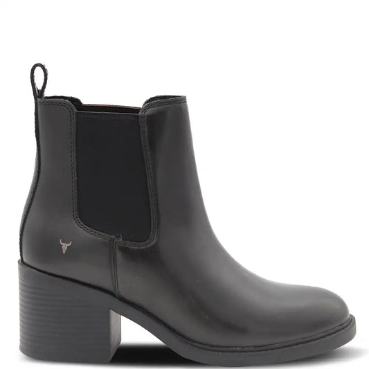VERSION BLACK WOMENS HEEL BOOT