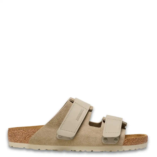 UJI UNISEX SUEDE NUBUCK LEATHER SLIDE REGULAR FIT