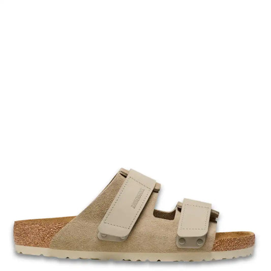 UJI UNISEX SUEDE NUBUCK LEATHER SLIDE REGULAR FIT