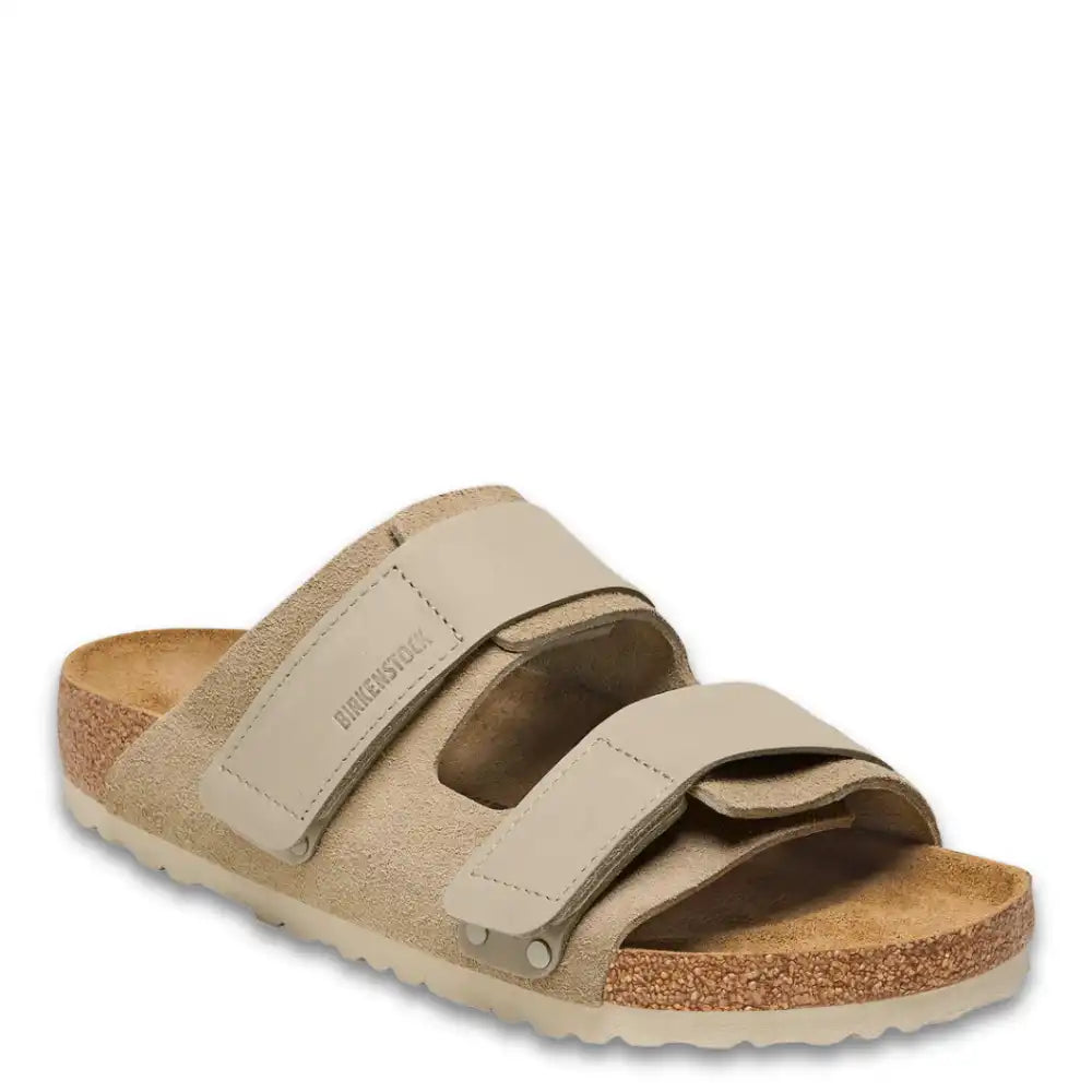 UJI UNISEX SUEDE NUBUCK LEATHER SLIDE REGULAR FIT