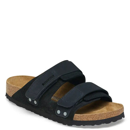 UJI UNISEX SUEDE NUBUCK LEATHER SLIDE REGULAR FIT