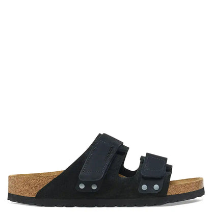 UJI UNISEX SUEDE NUBUCK LEATHER SLIDE REGULAR FIT