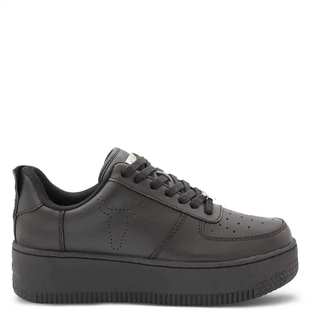RACERR BLACK WOMENS SNEAKERS