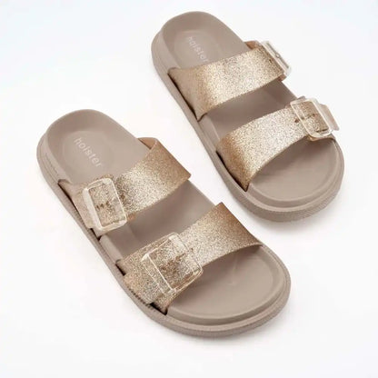 SOLESHIMMER WOMENS SLIDES